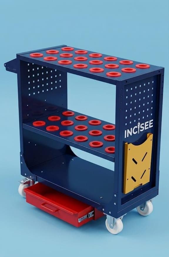 Tool Cart with Pegboard